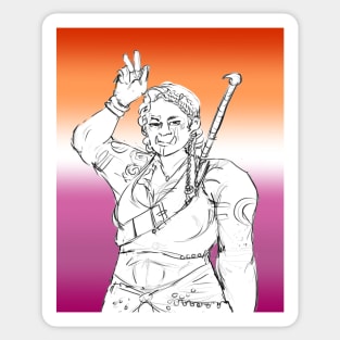 Lesbian Orc Sticker